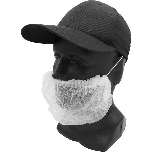 Ironwear Polypropylene Disposable Beard Net White 5131-W